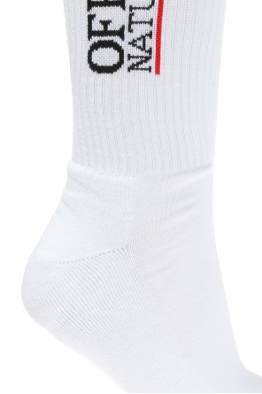 Knee-length socks with embroidered logo, zdjęcie 2 Knee-length socks with embroidered logo od Off White